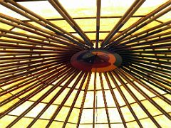 08B The huge canopied plexi-glass domed roof at the Olympia Gallery The Art Centre Kingston Jamaica